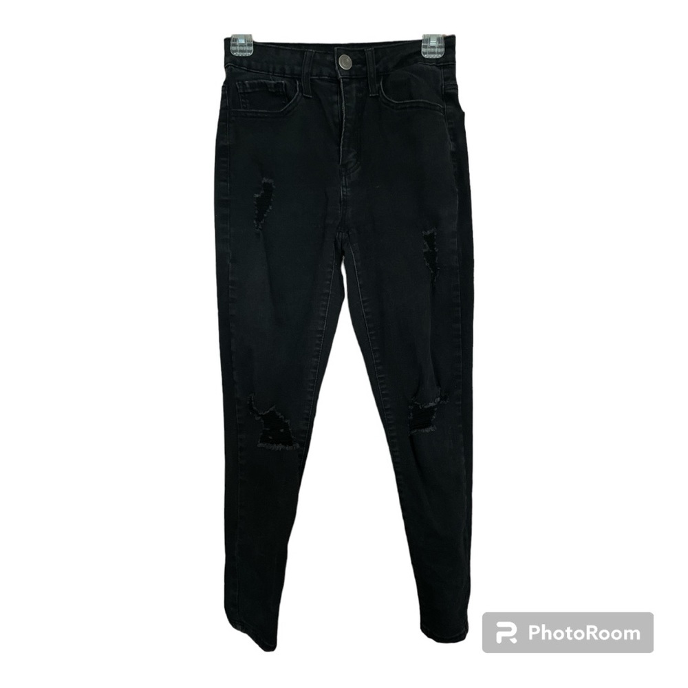 Torn jean jeggings